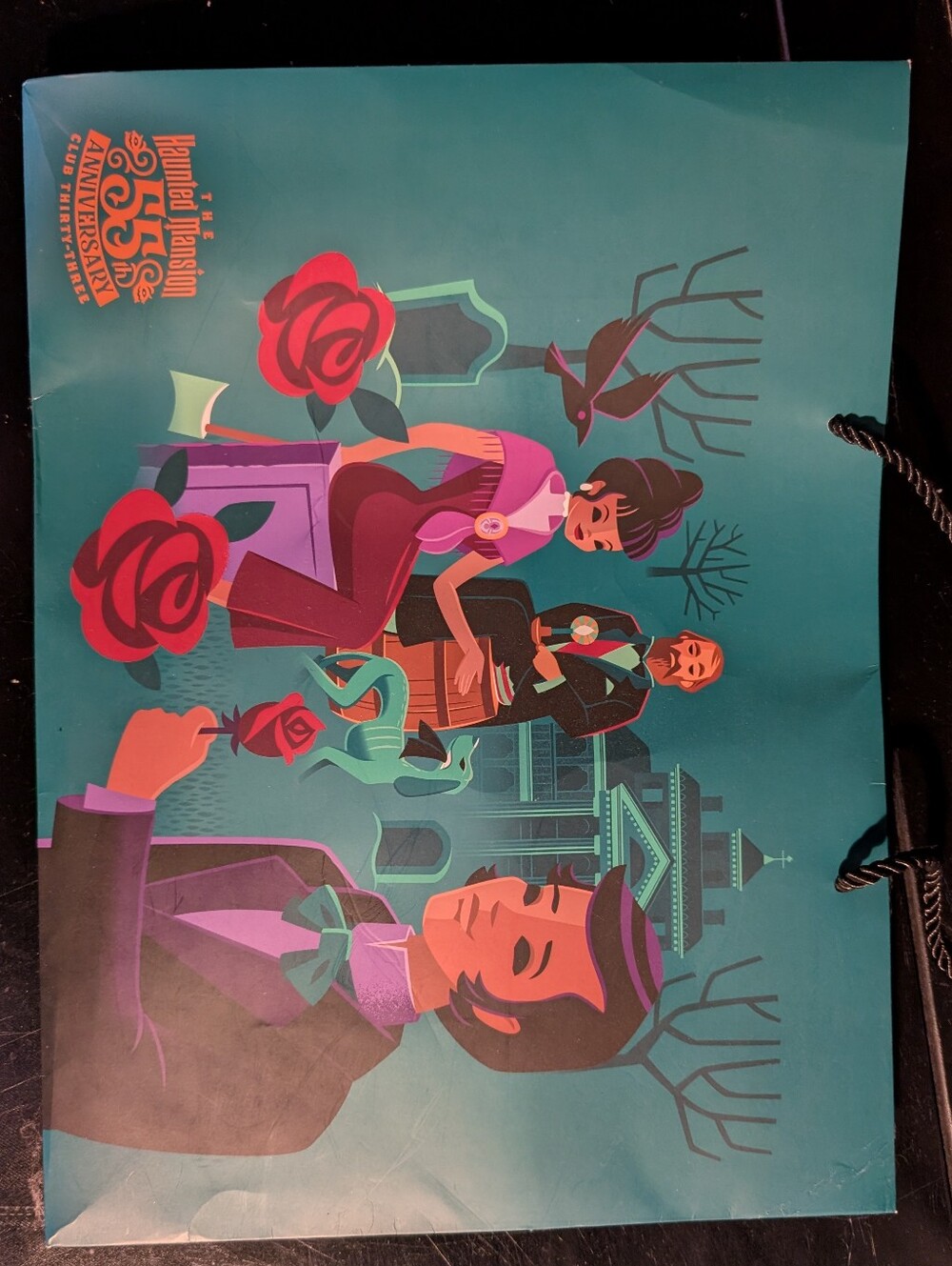 Disney Club 33 exclusive Haunted Mansion 55th Anniversary Shopping bag